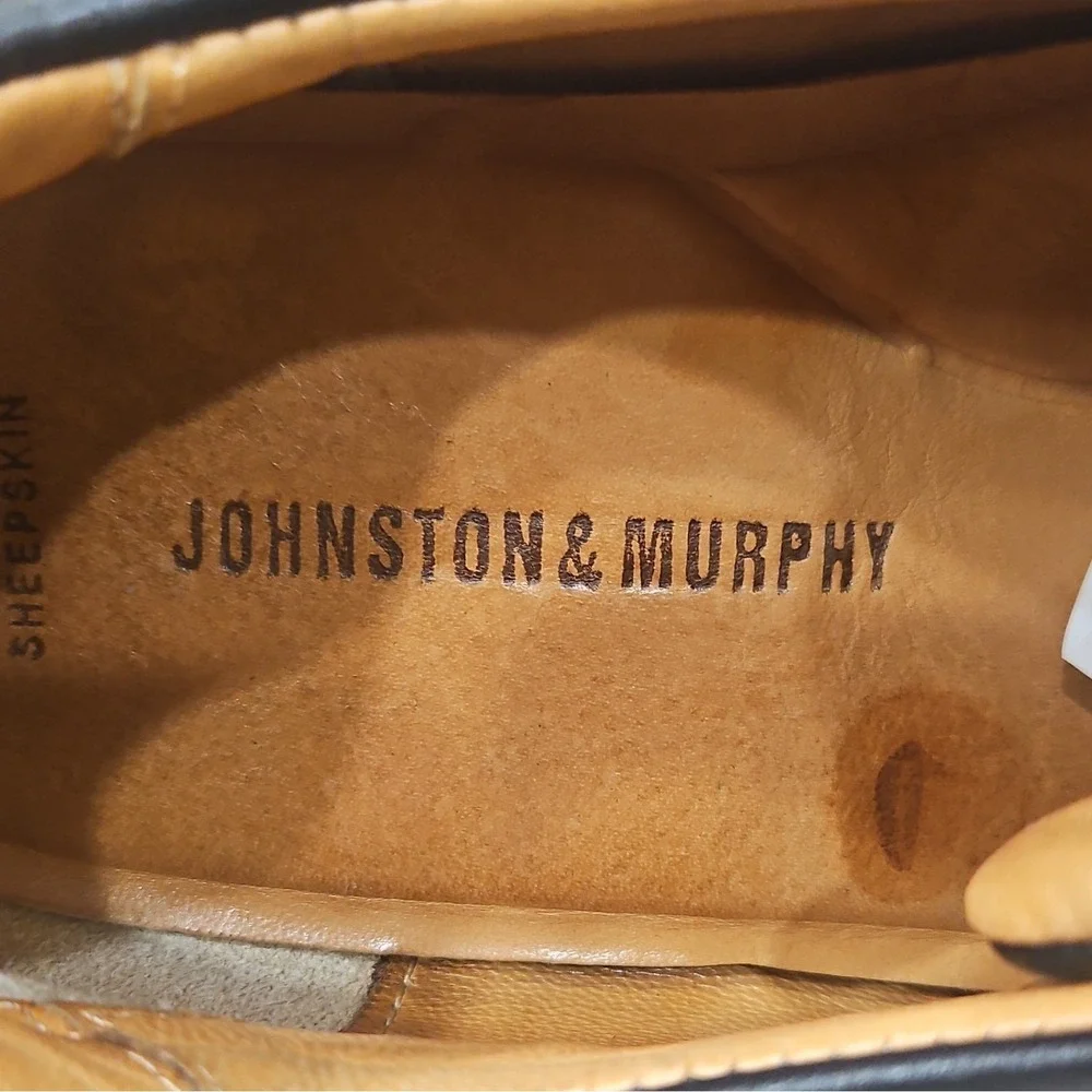 Johnston & Murphy Black Leather Lace-Up Oxford Men's Casual Shoes Size 11